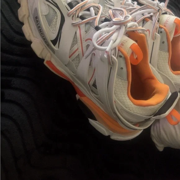 Balenciaga Gray and Orange Athletic Shoes - Picture 4 of 4